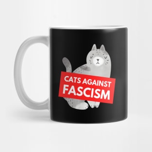 Cats Against Fascism (Charcoal) Mug